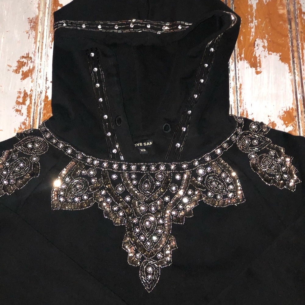 Black Love Sam Embroidered Hoodie